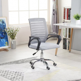 كرسي مكتب باللون الرمادي يمكن التحكم بارتفاعه am-63